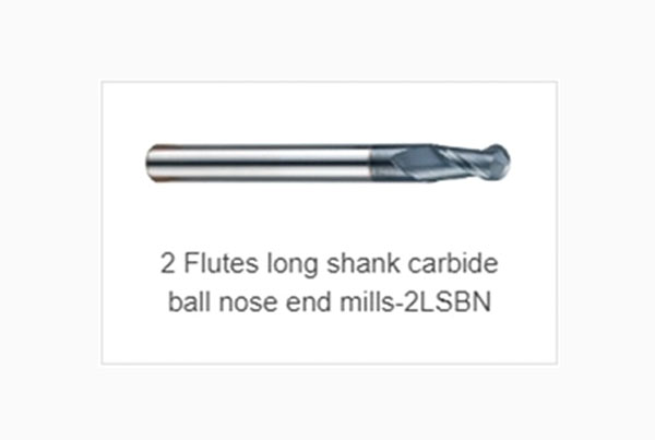 2 Flutes Long Shank Carbide Ball Nose End Mils-2LSBN